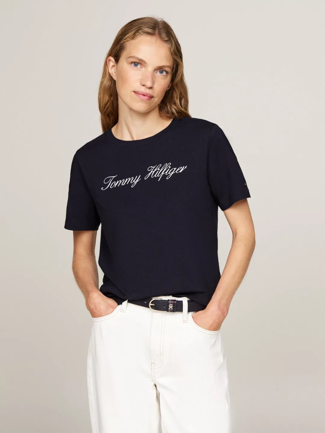 Tommy Hilfiger T-Shirt "NOS SCRIPT REGULAR C-NK SS" günstig online kaufen