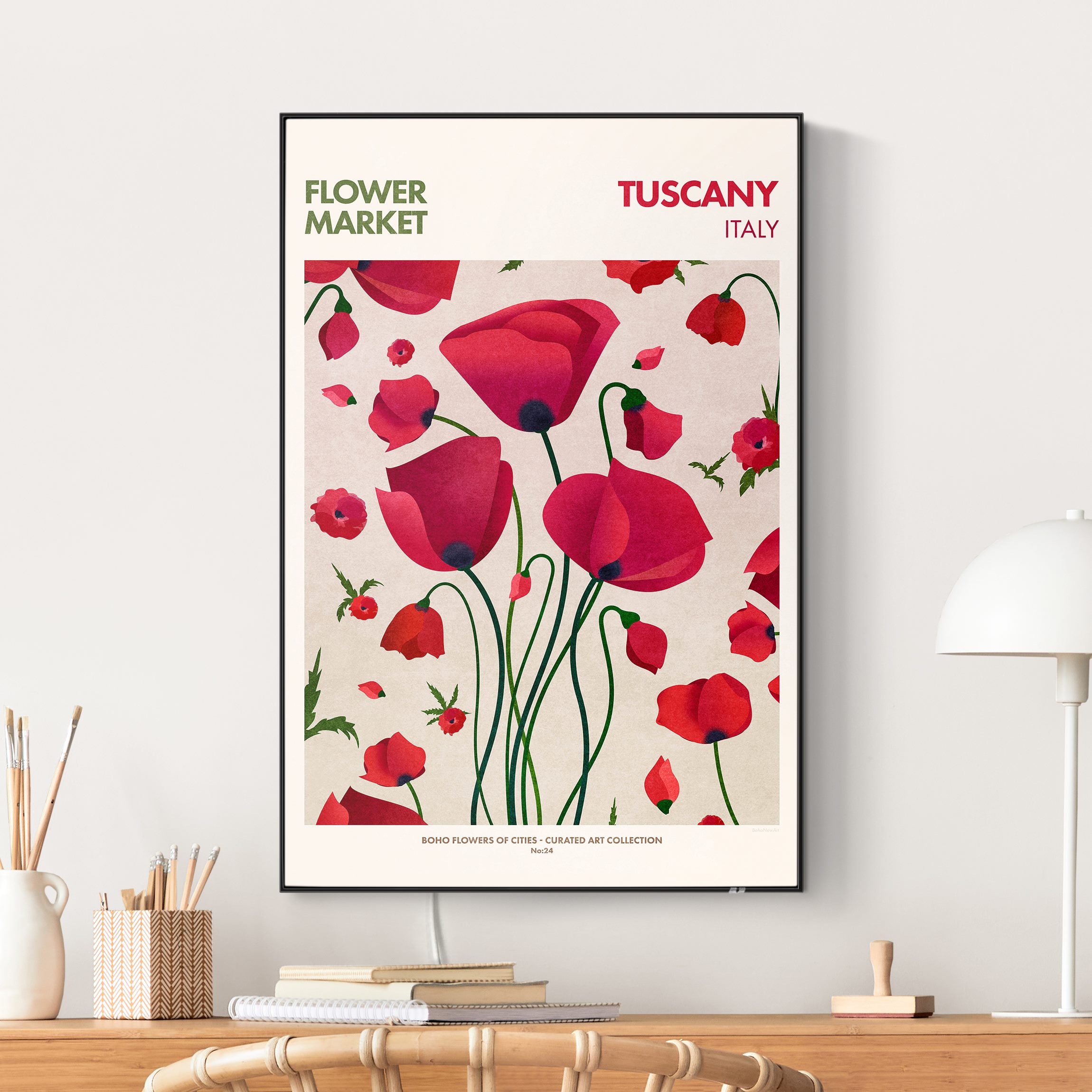 LED-Wechselbild Flower Market - Tuscany günstig online kaufen