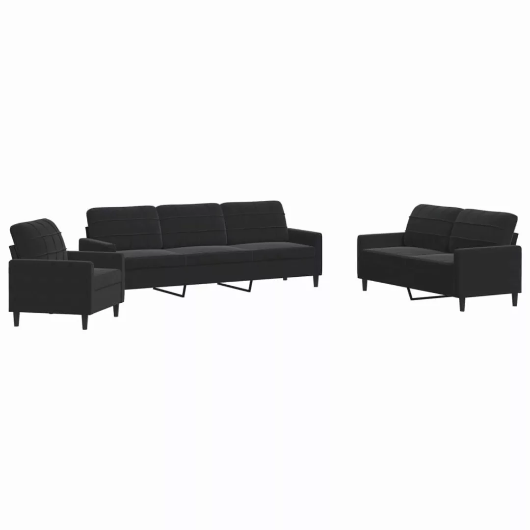 vidaXL Sofa 4-tlg. Sofagarnitur mit Kissen günstig online kaufen