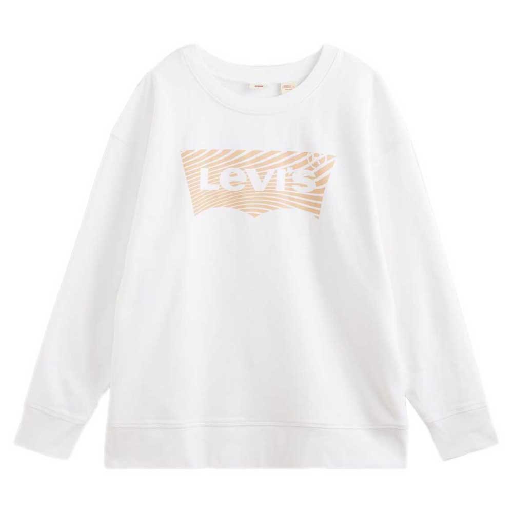 Levi´s ® Graphic Standard Plus Size Pullover 2X Crew Wavy Bw Fill White günstig online kaufen