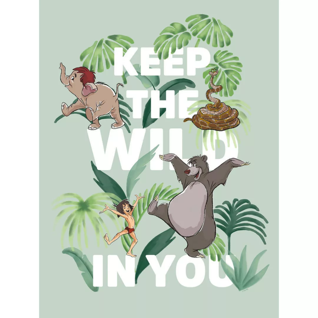 Komar Poster Jungle Book Keep the Wild Disney B/L: ca. 30x40 cm günstig online kaufen