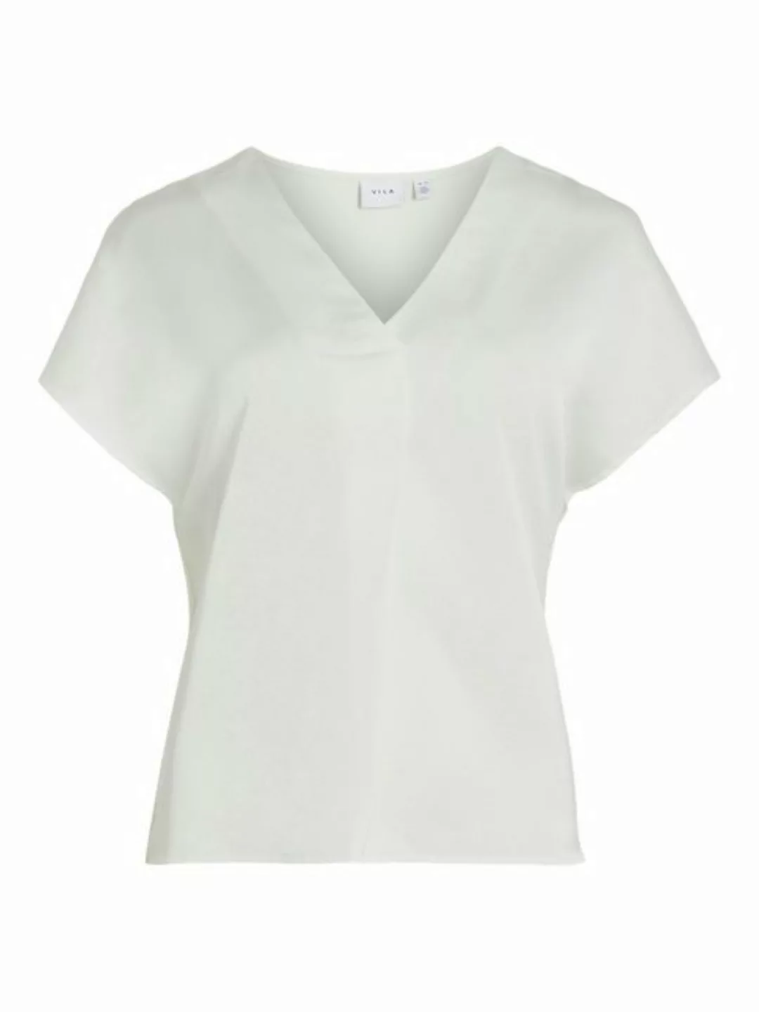 Vila V-Shirt VIELLETTE V-NECK S/S SATIN TOP - NOOS günstig online kaufen