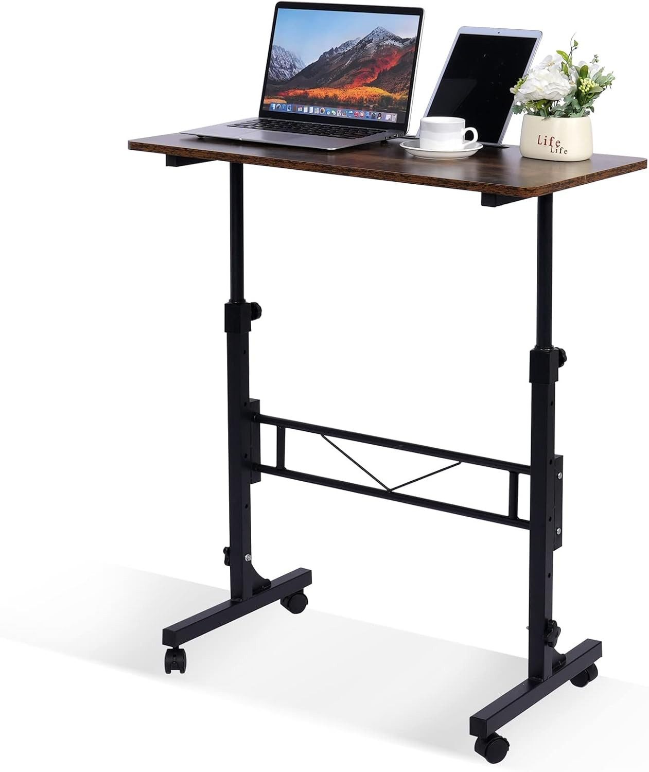 JEOBEST Computertisch Höhenverstellbarer Schreibtisch 80 x günstig online kaufen