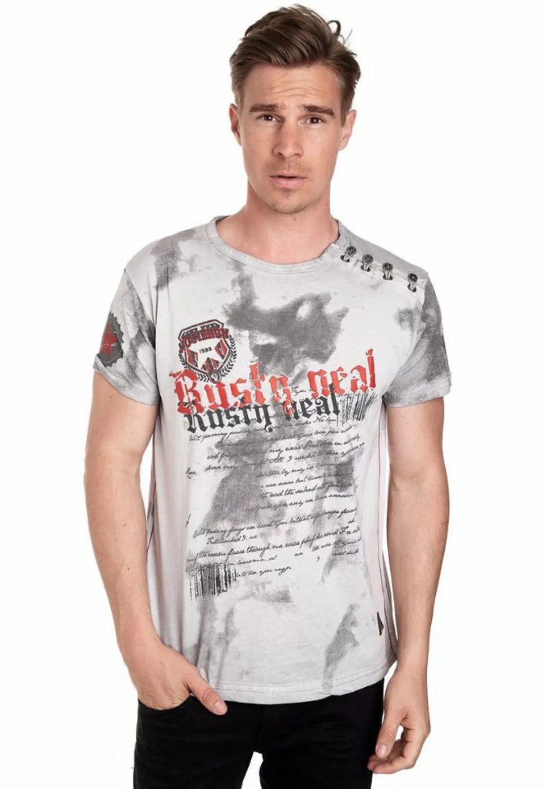 Rusty Neal T-Shirt, in tollem Batik-Design günstig online kaufen