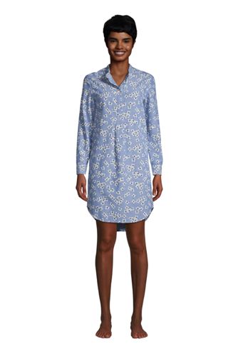 Draper James Chambray-Nachthemd in Petite-Größe, Damen, Größe: XS Petite, B günstig online kaufen