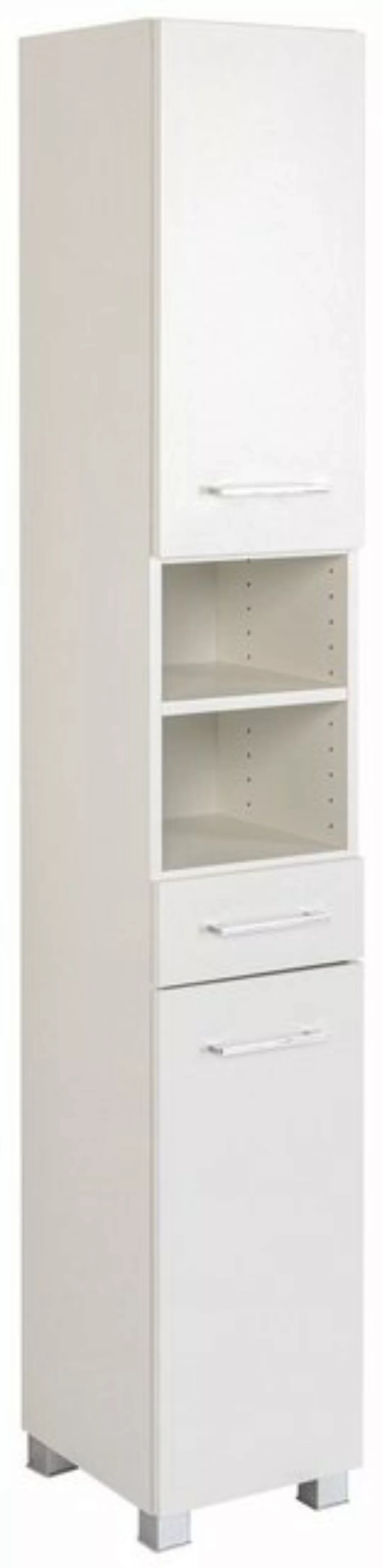 HELD MÖBEL Hochschrank Seitenschrank Paris 30 cm weiß Deckel Wotaneiche/wei günstig online kaufen