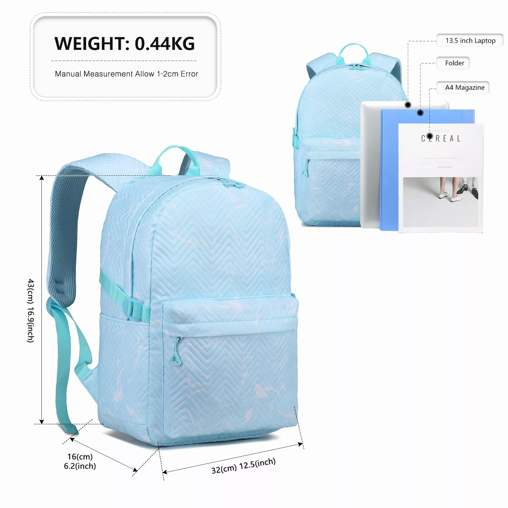 KONO Schulrucksack Unisex-Tagesrucksack Leichter Schul- & günstig online kaufen