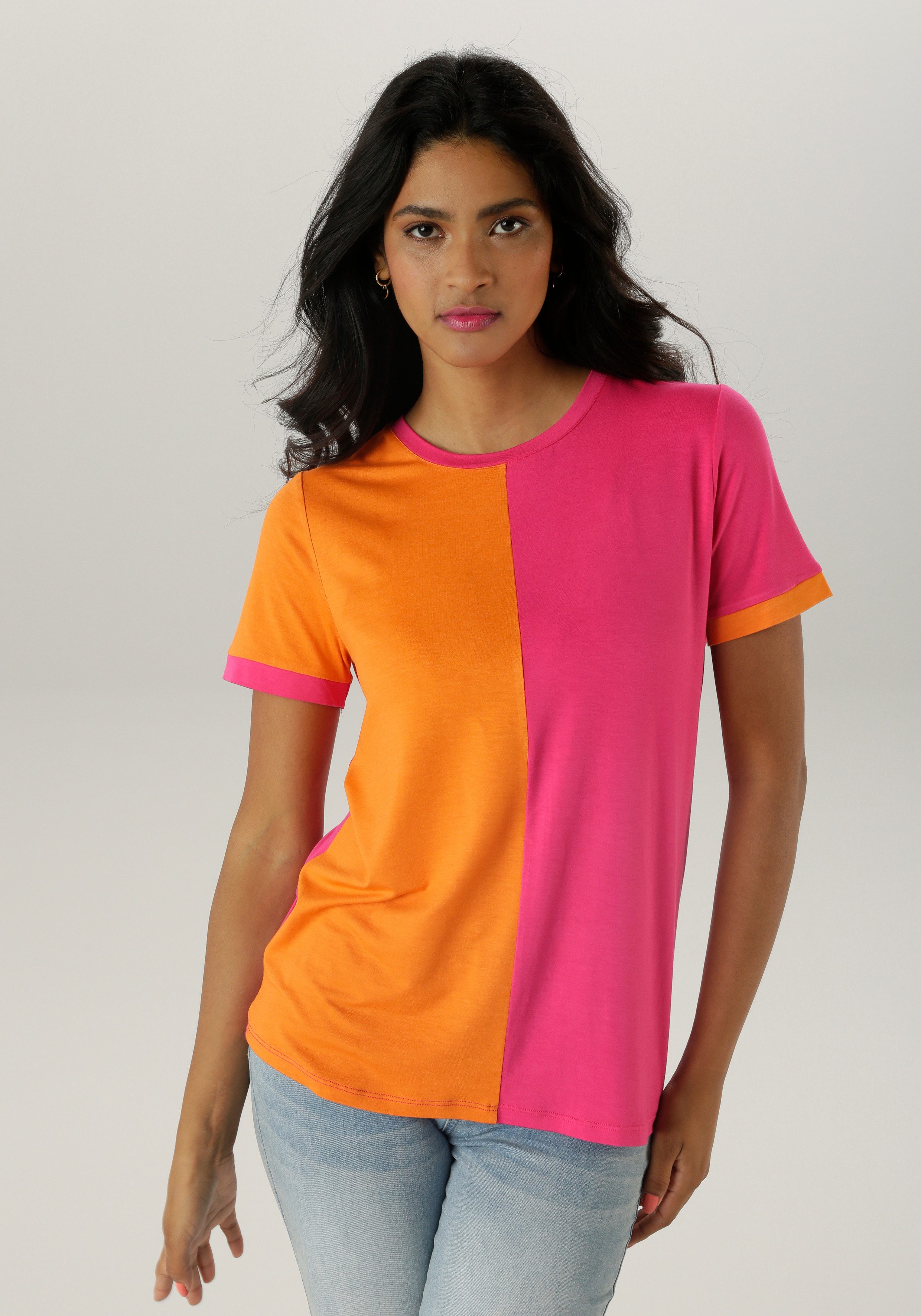 Aniston SELECTED T-Shirt mit trend- und günstig online kaufen