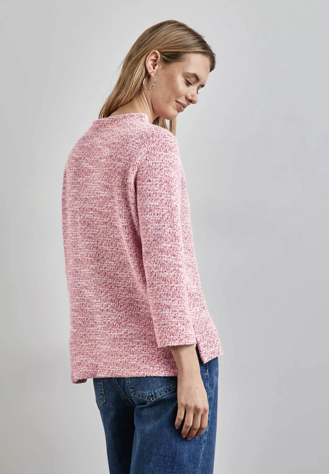 STREET ONE 3/4-Arm-Shirt mit Bouclé Struktur günstig online kaufen