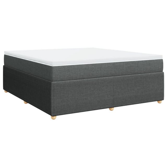 vidaXL Boxspringbett Boxspringbett mit Matratze Dunkelgrau 180x200 cm Stoff günstig online kaufen