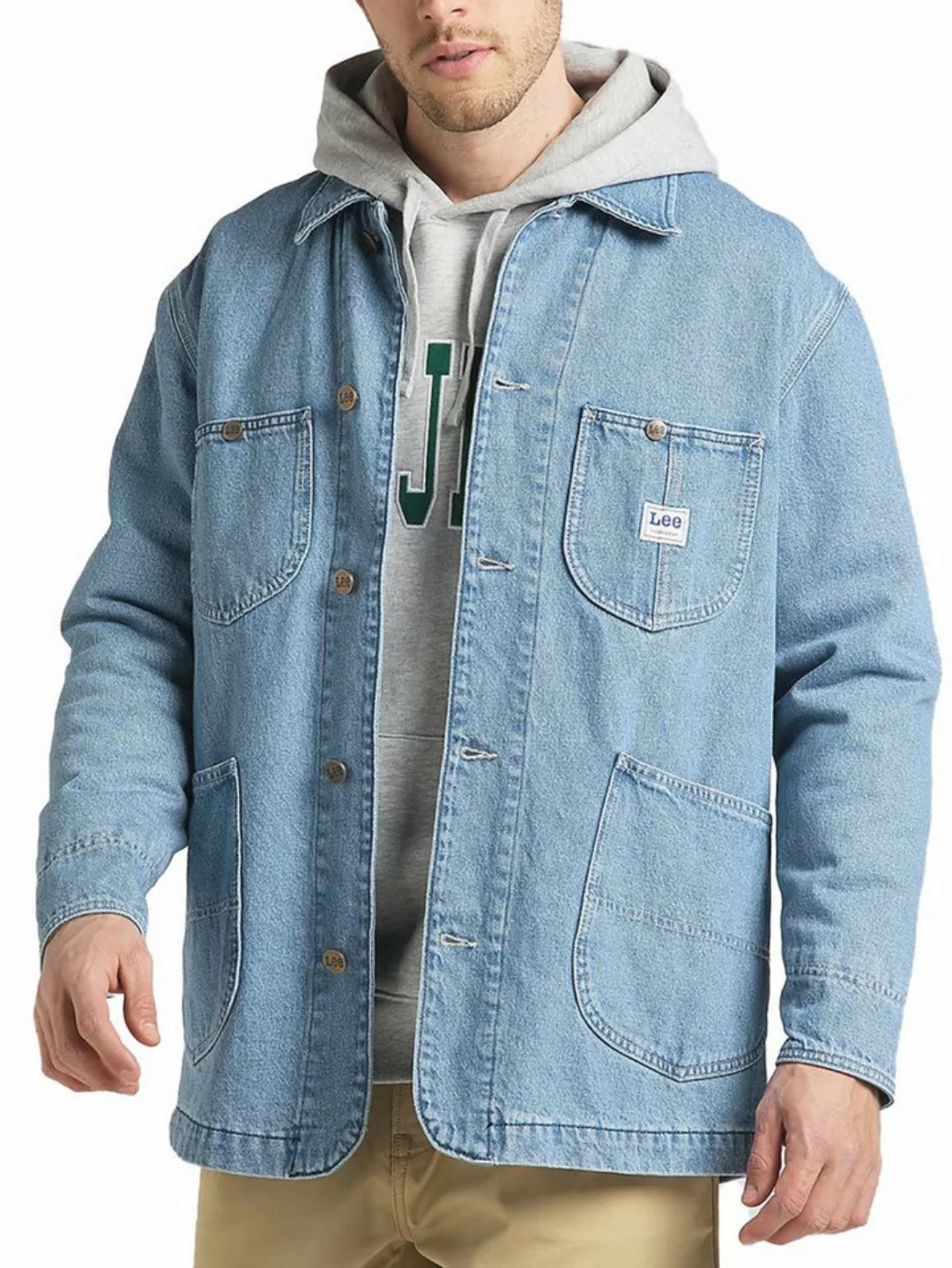 Lee® Jeansjacke Denim Jacke - Relaxed Fit Loco Jacket Light günstig online kaufen