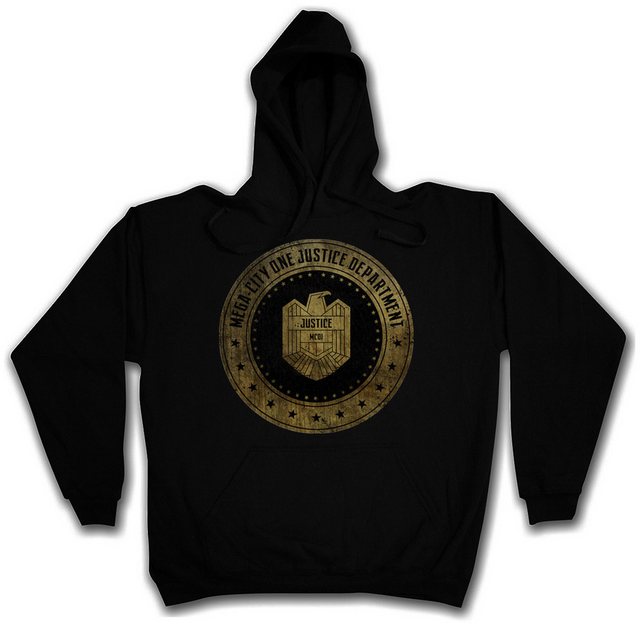 Urban Backwoods Hoodie Mega City One Justice Dept Logo II Herren Hoodie Jud günstig online kaufen