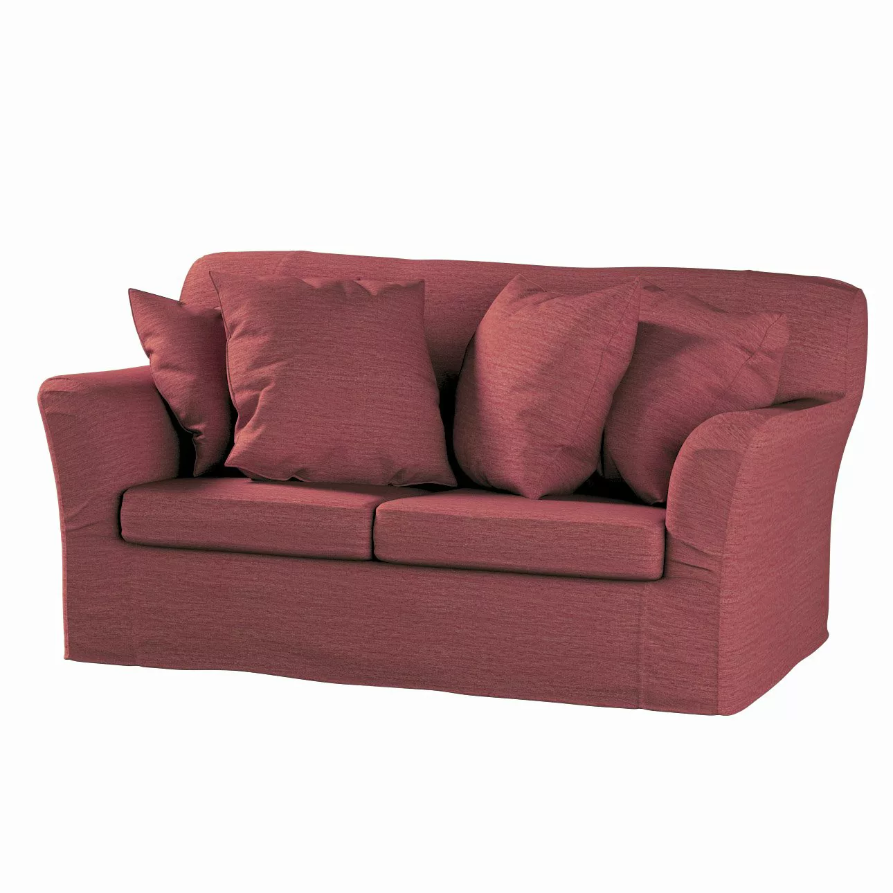 Bezug für Tomelilla 2-Sitzer Sofa nicht ausklappbar, ziegelrot, Sofahusse, günstig online kaufen