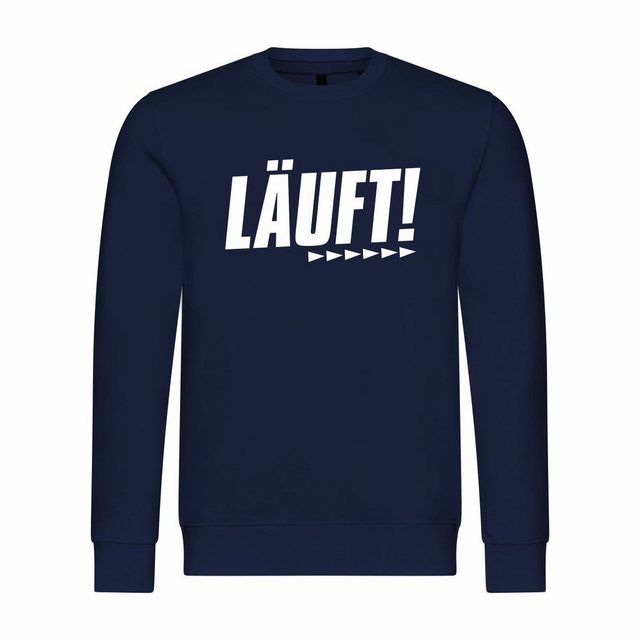 deinshirt Rundhalspullover Herren Pullover Läuft Mit Print Motiv, Grafik günstig online kaufen