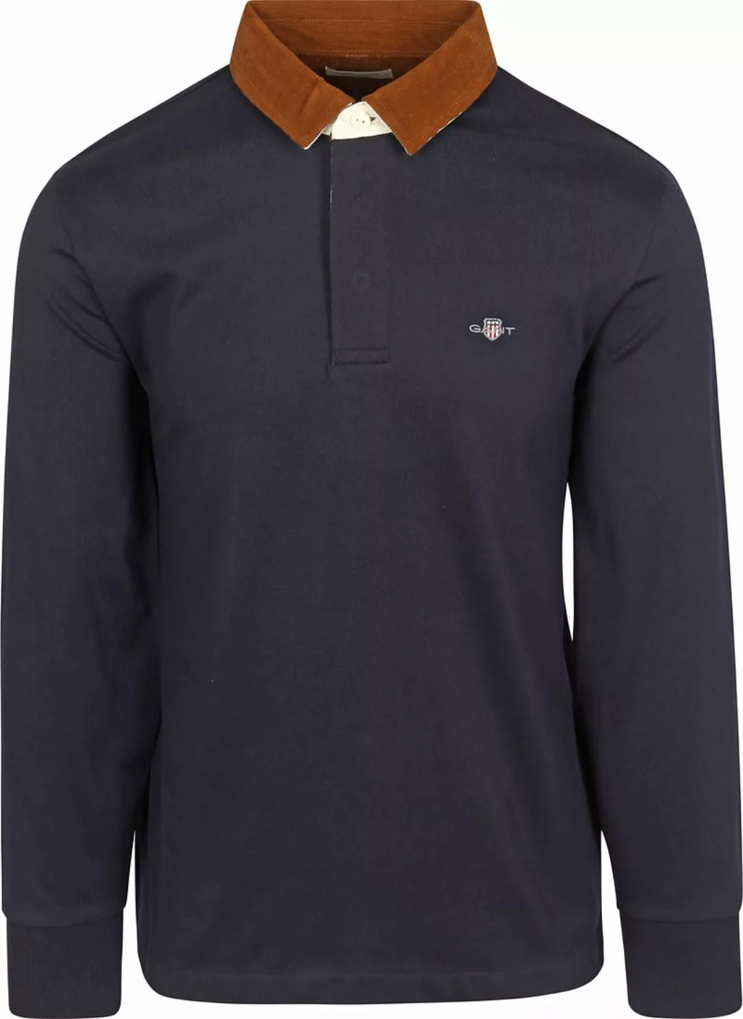 Gant Heavy Rugger Shield Corduroy Poloshirt Navy - Größe L günstig online kaufen