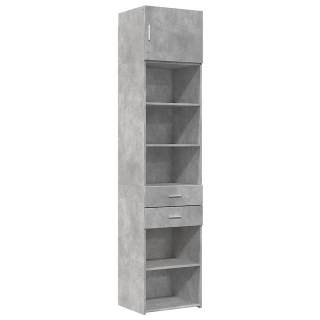 vidaXL Schrankmodule Hochschrank Schmal Betongrau 50x42,5x225 cm Holzwerkst günstig online kaufen