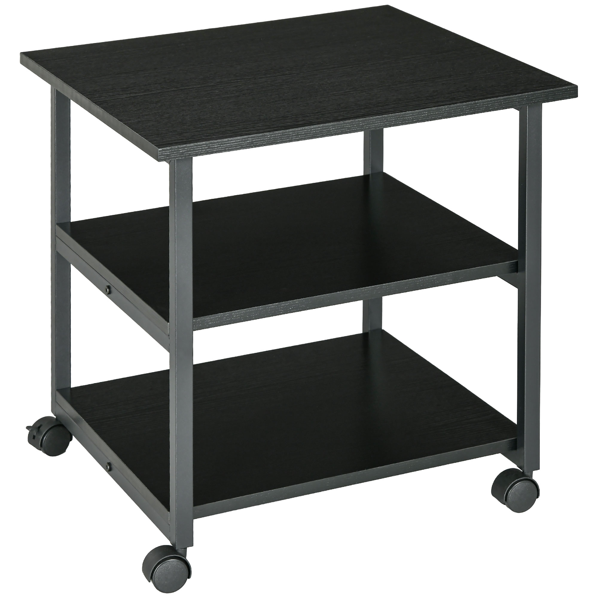 HOMCOM Druckerständer mit 3 Ebenen Ablagen, rollbar auf Rollen 50 x 50 x 52 günstig online kaufen