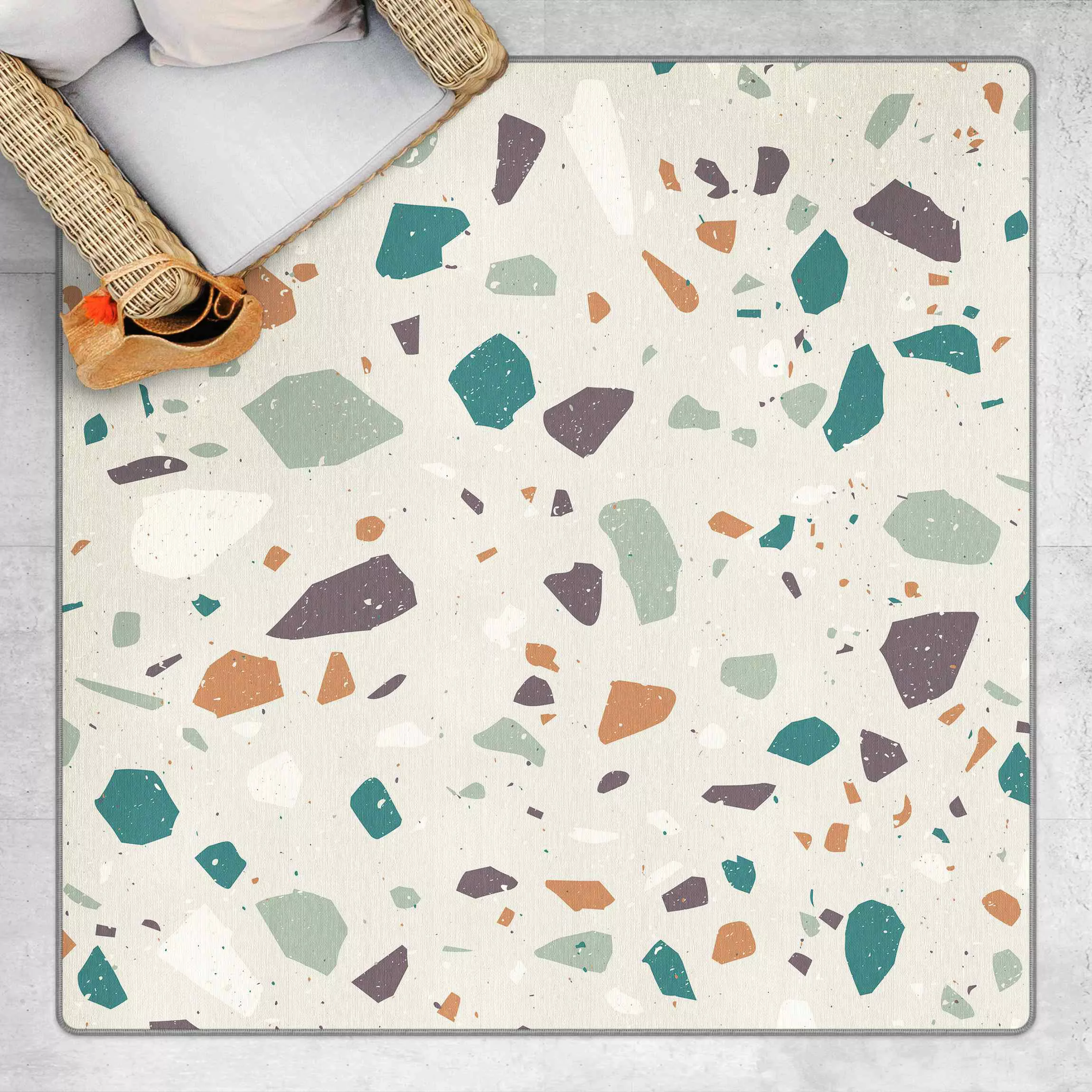 Teppich Detailliertes Terrazzo Muster Grosseto günstig online kaufen