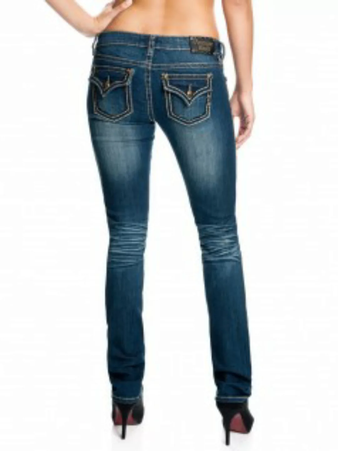 Antique Rivet Damen Jeans Linda (28) günstig online kaufen