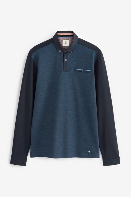 Next Langarm-Poloshirt Langärmeliges Pikee-Poloshirt (1-tlg) günstig online kaufen