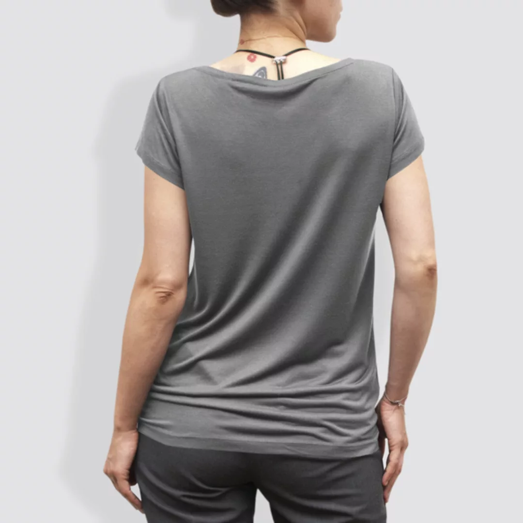 Damen T-shirt, "Kleiner Kiwi", Heather Grey günstig online kaufen