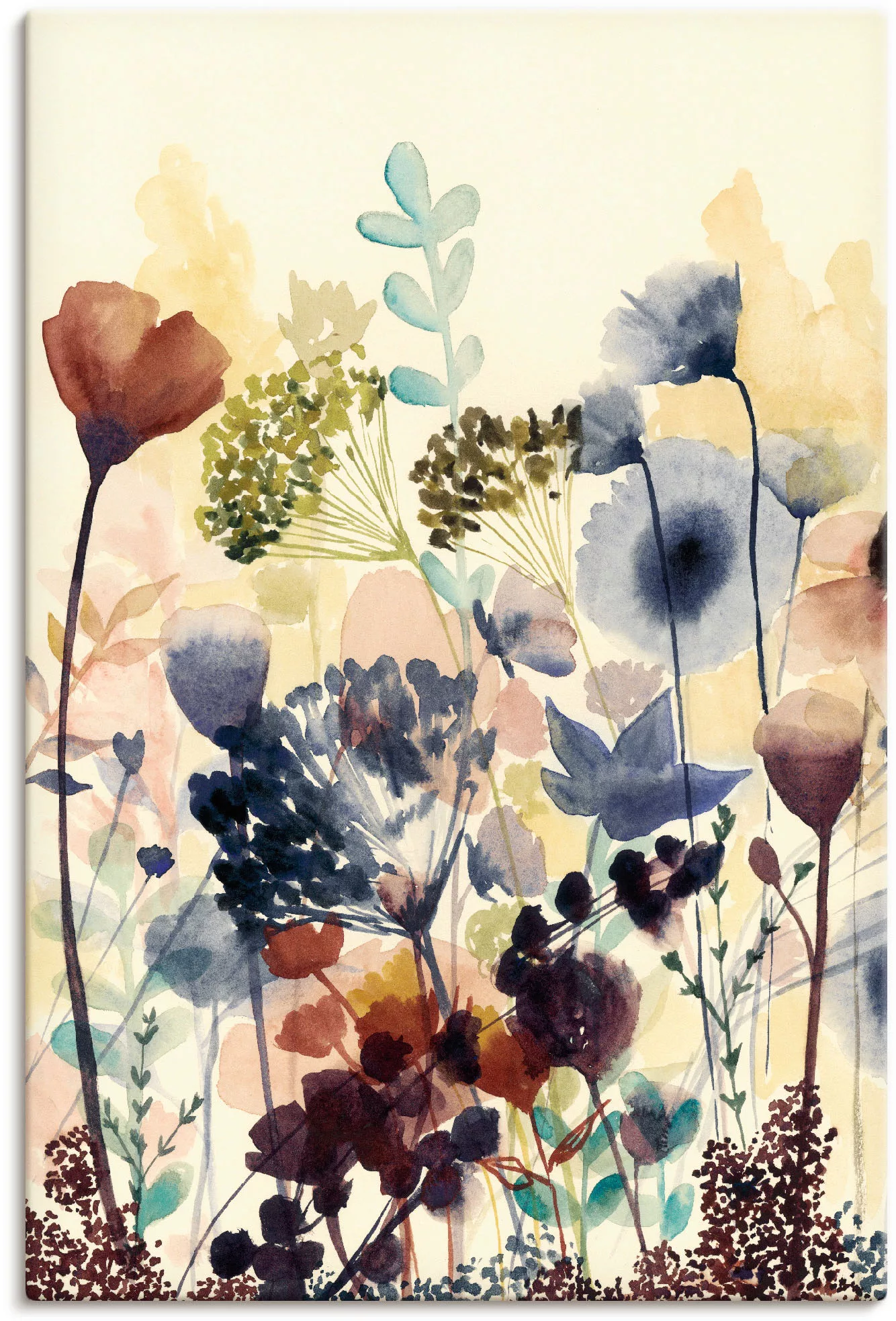 Artland Wandbild »Sonnengetrocknete Blüten I«, Blumenwiese, (1 St.), als Al günstig online kaufen