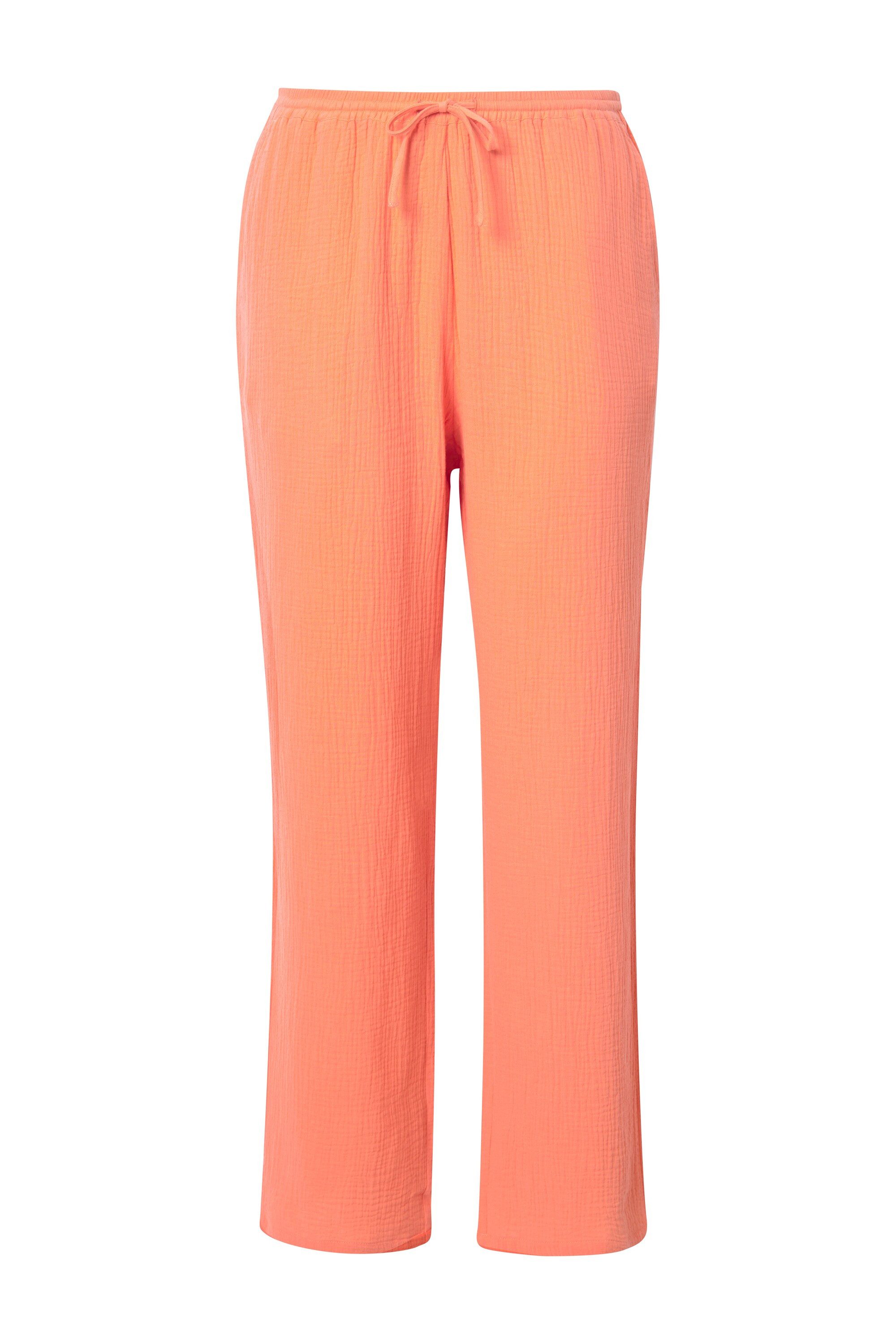 Ulla Popken Schlupfhose Musselin-Schlupfhose Rose weites günstig online kaufen