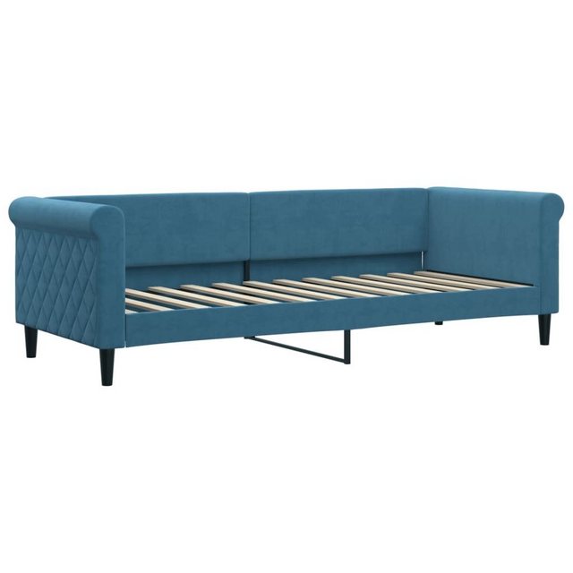 vidaXL Gästebett Tagesbett Blau 80x200 cm Samt Gästebett Gästecouch Gästeso günstig online kaufen