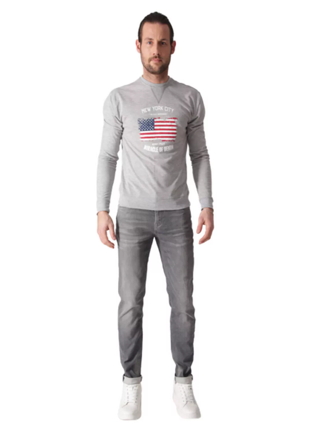 M.O.D. Herren Jeans MARCEL - Slim Fit - Grau - Medus Grey Jogg günstig online kaufen