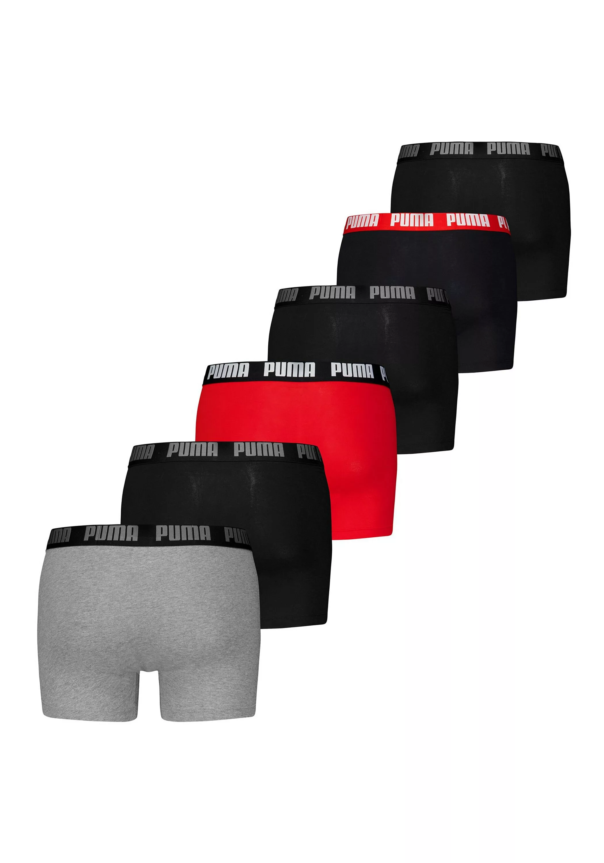 PUMA Boxer, (6er Pack), mit elastischem Logobund günstig online kaufen