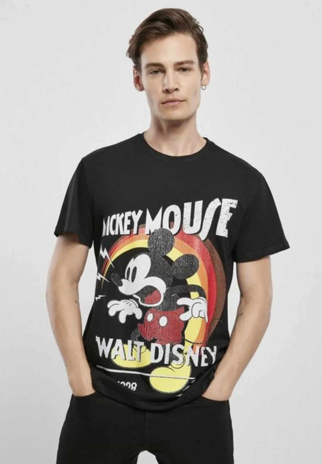 Merchcode T-Shirt MICKEY MOUSE AFTER SHOW TEE MC583 Black günstig online kaufen