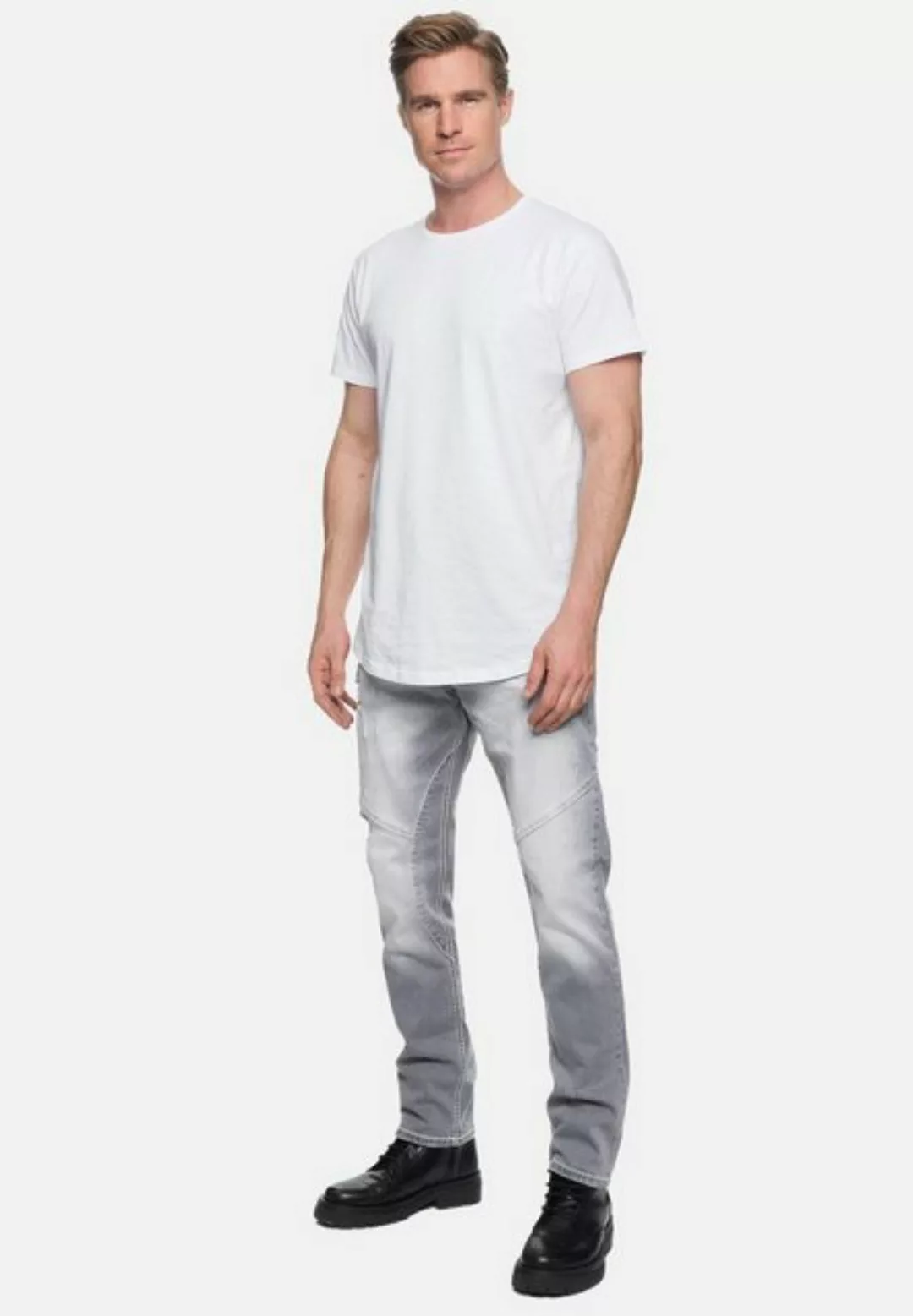 Rusty Neal Straight-Jeans "NISHO", mit trendigen Used-Details günstig online kaufen