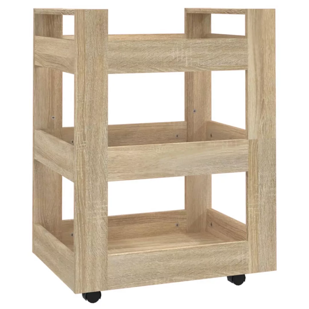 Vidaxl Küchenwagen Sonoma-eiche 60x45x80 Cm Holzwerkstoff günstig online kaufen