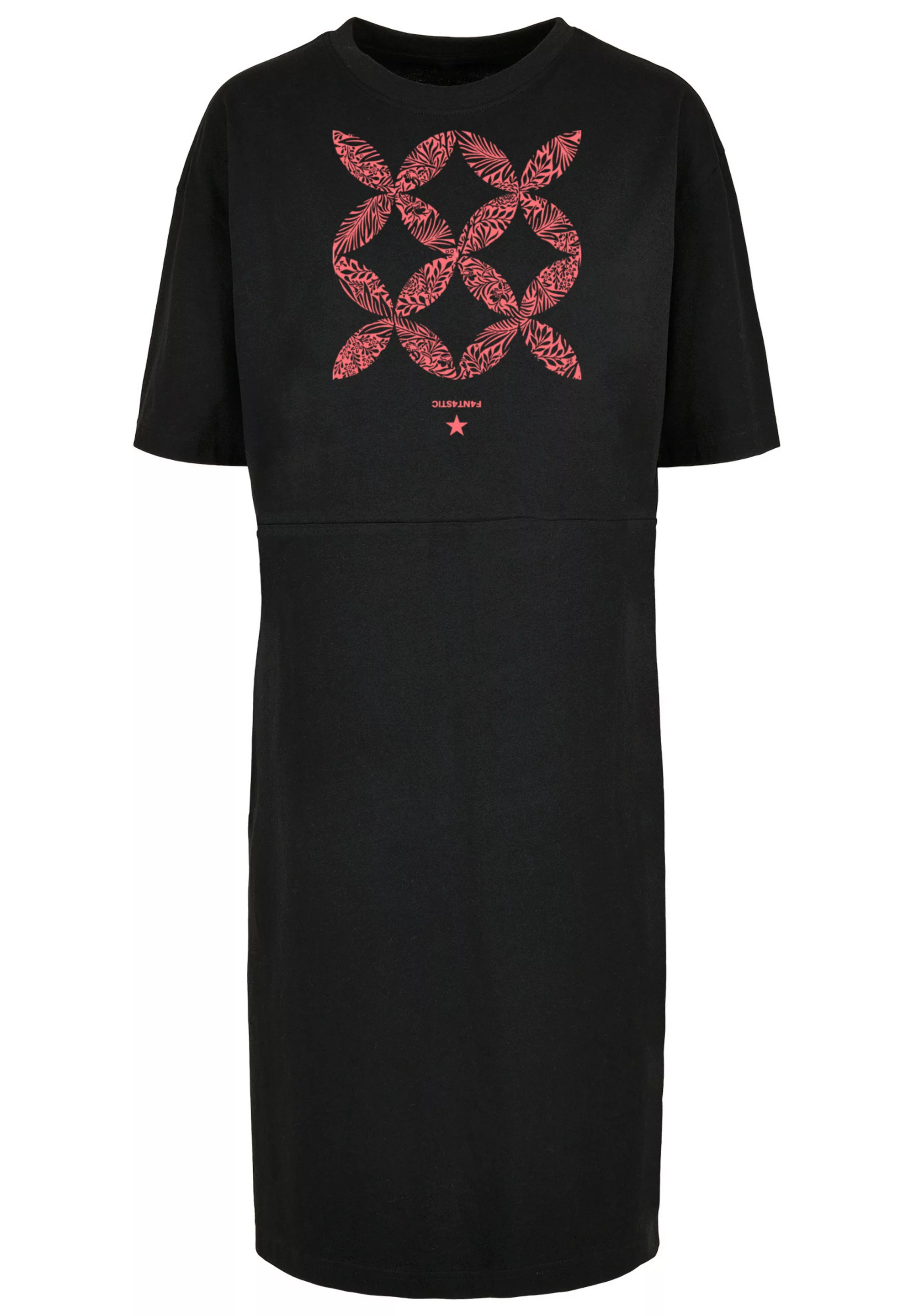 F4NT4STIC Shirtkleid "Blumenmuster Coral", Print günstig online kaufen