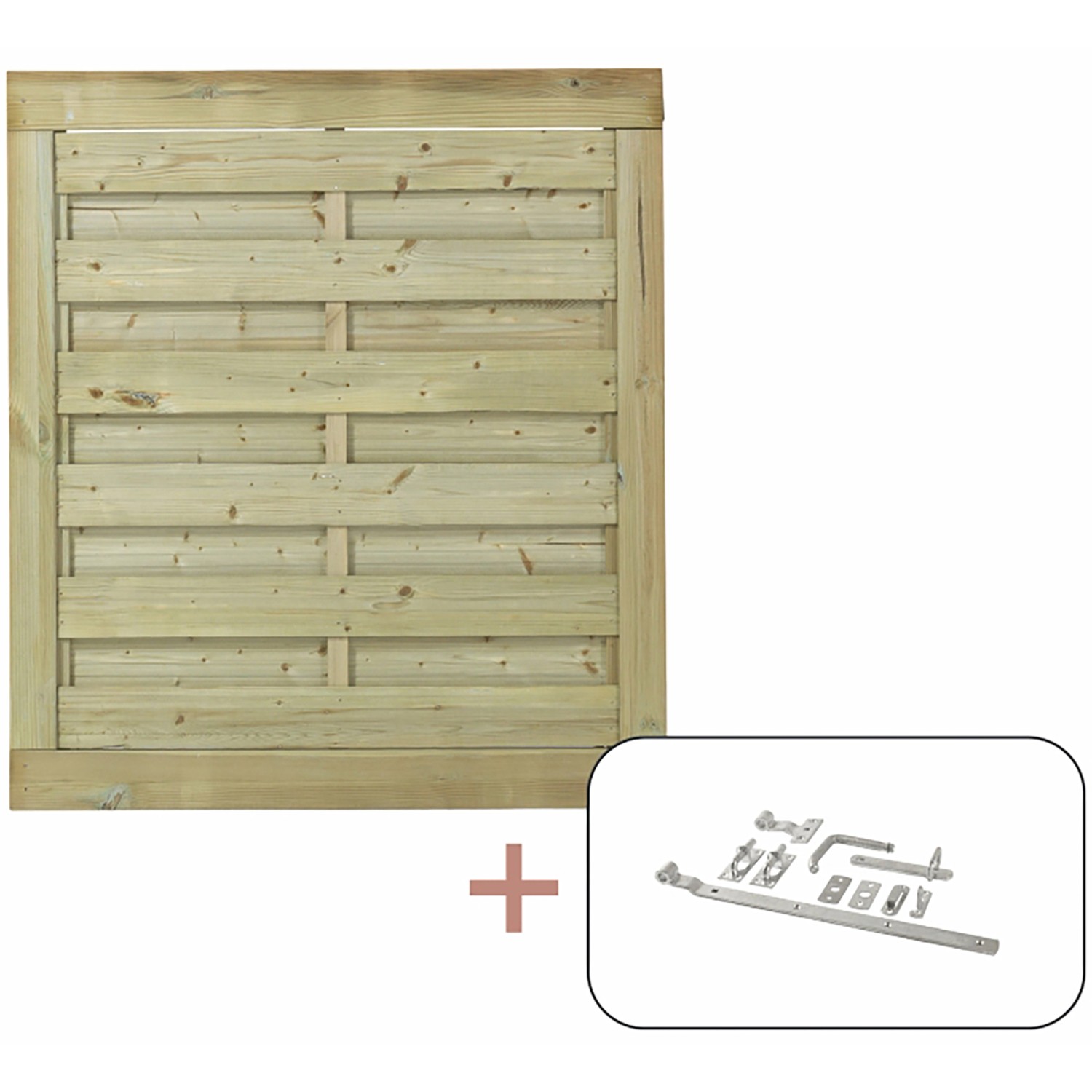 Plus Holz Einzeltor Newline Nadelholz druckimprägniert 100 cm x 110 cm günstig online kaufen