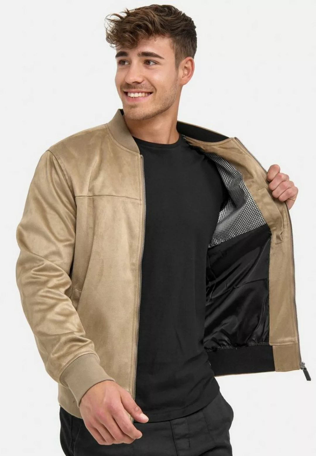 Indicode Lederimitatjacke Abbott günstig online kaufen