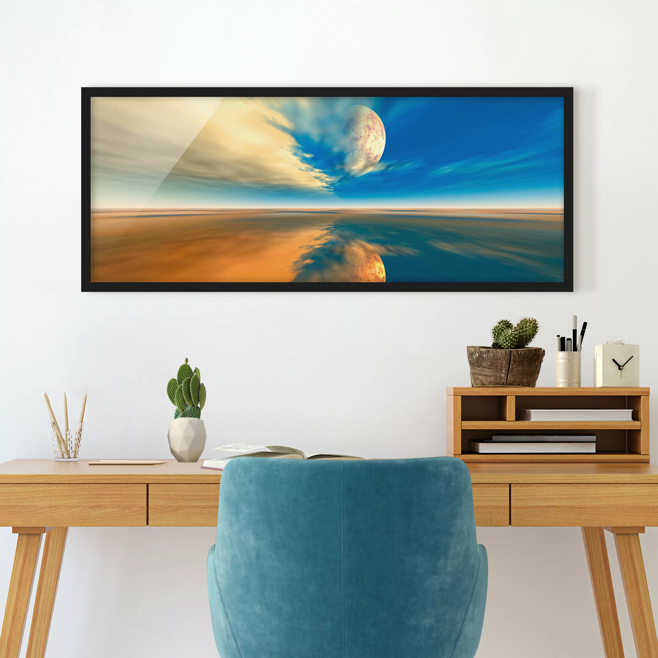 Bild mit Rahmen Strand - Panorama Fantasy günstig online kaufen