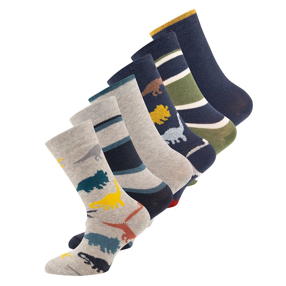 Ewers Socken Socken 6er Pack Ringel/Dino günstig online kaufen