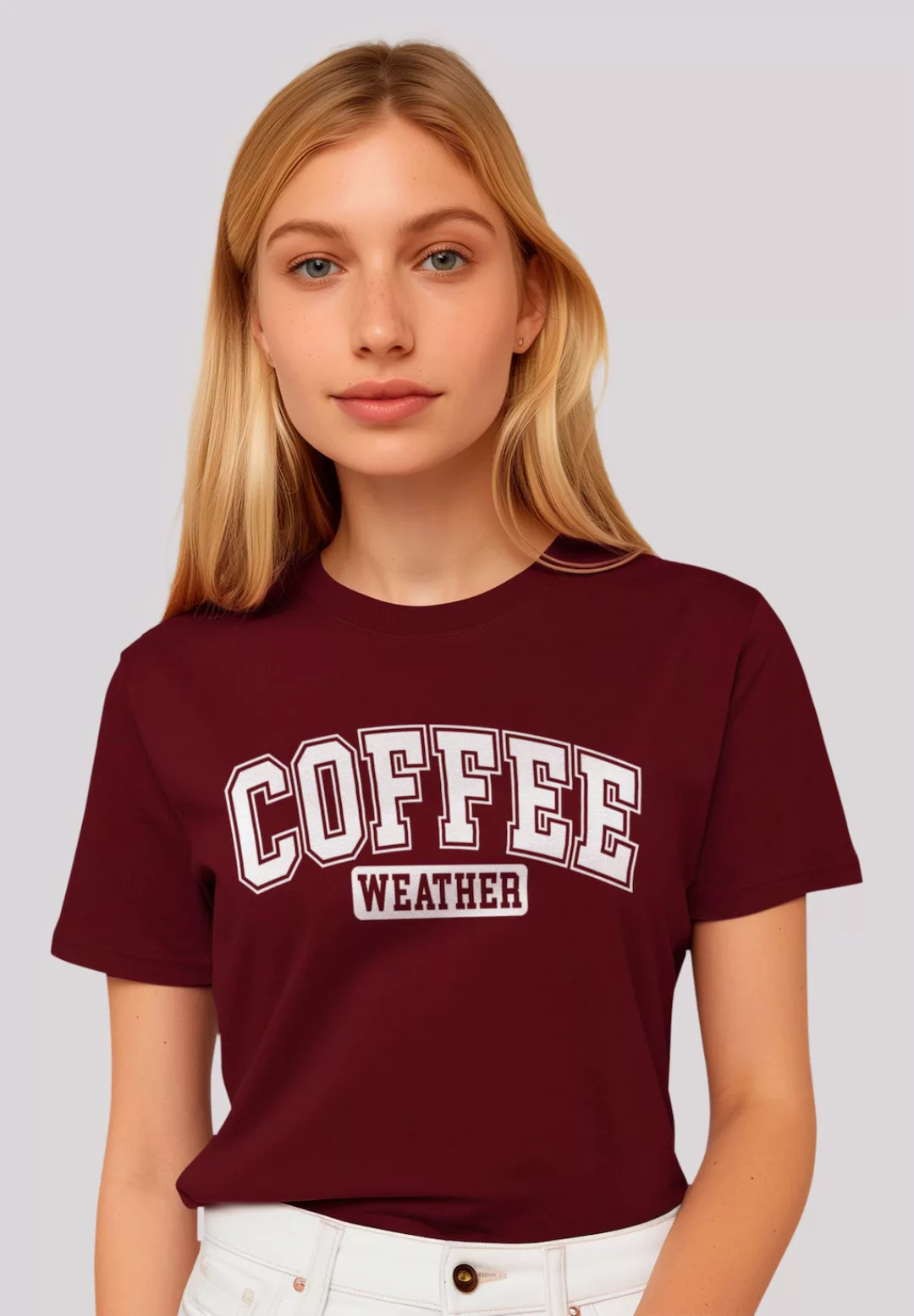 F4NT4STIC T-Shirt "Coffee Weather Winter Holiday Weihnachts", Premium Quali günstig online kaufen