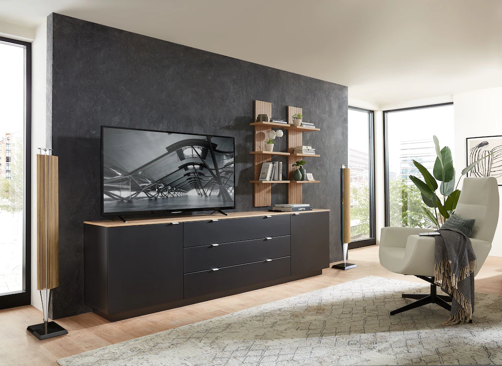 Innostyle TV-Schrank "Core, TV Sideboard Stellmaß B/H/T 240x77x44 cm", (1 S günstig online kaufen