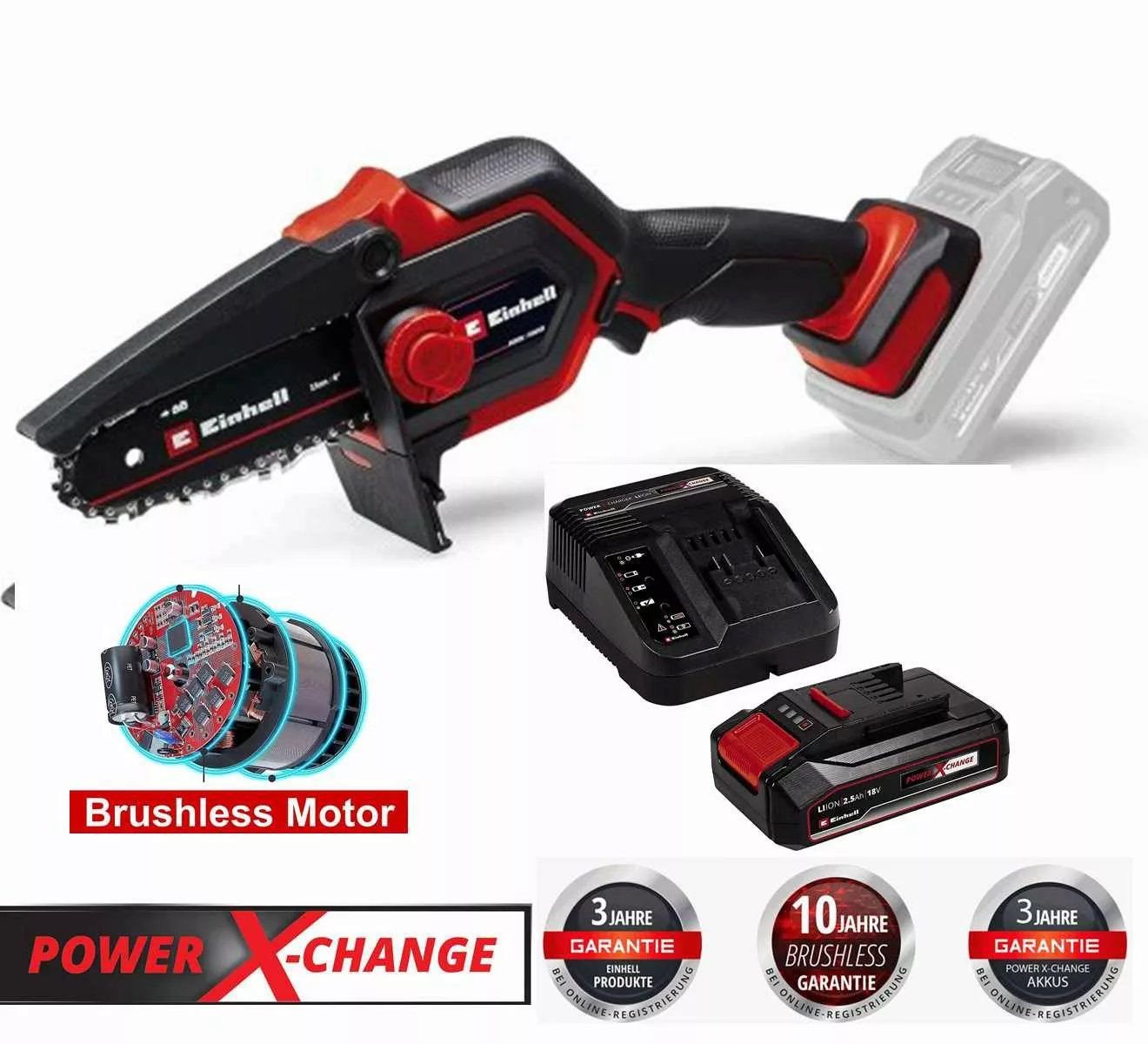 Einhell Akku-Kettensäge Akku-Astkettensäge GE-PS 18/15 Li günstig online kaufen