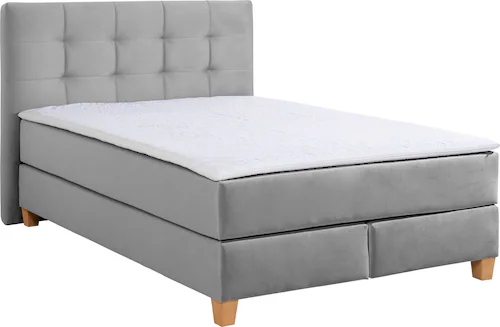 Home affaire Boxspringbett »Moulay«, inkl. Topper, in Überlänge 220 cm, 3 H günstig online kaufen