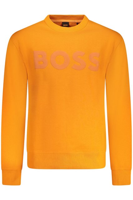 BOSS Sweatshirt Herren Sweatshirt Orange: Langarm, Rundhals günstig online kaufen