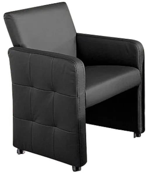 exxpo - sofa fashion Esszimmersessel »Barista, Loungesessel auf Rollen mit günstig online kaufen