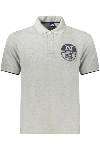 North Sails Poloshirt Graues Herren Polohemd mit Kontrastdetails und günstig online kaufen