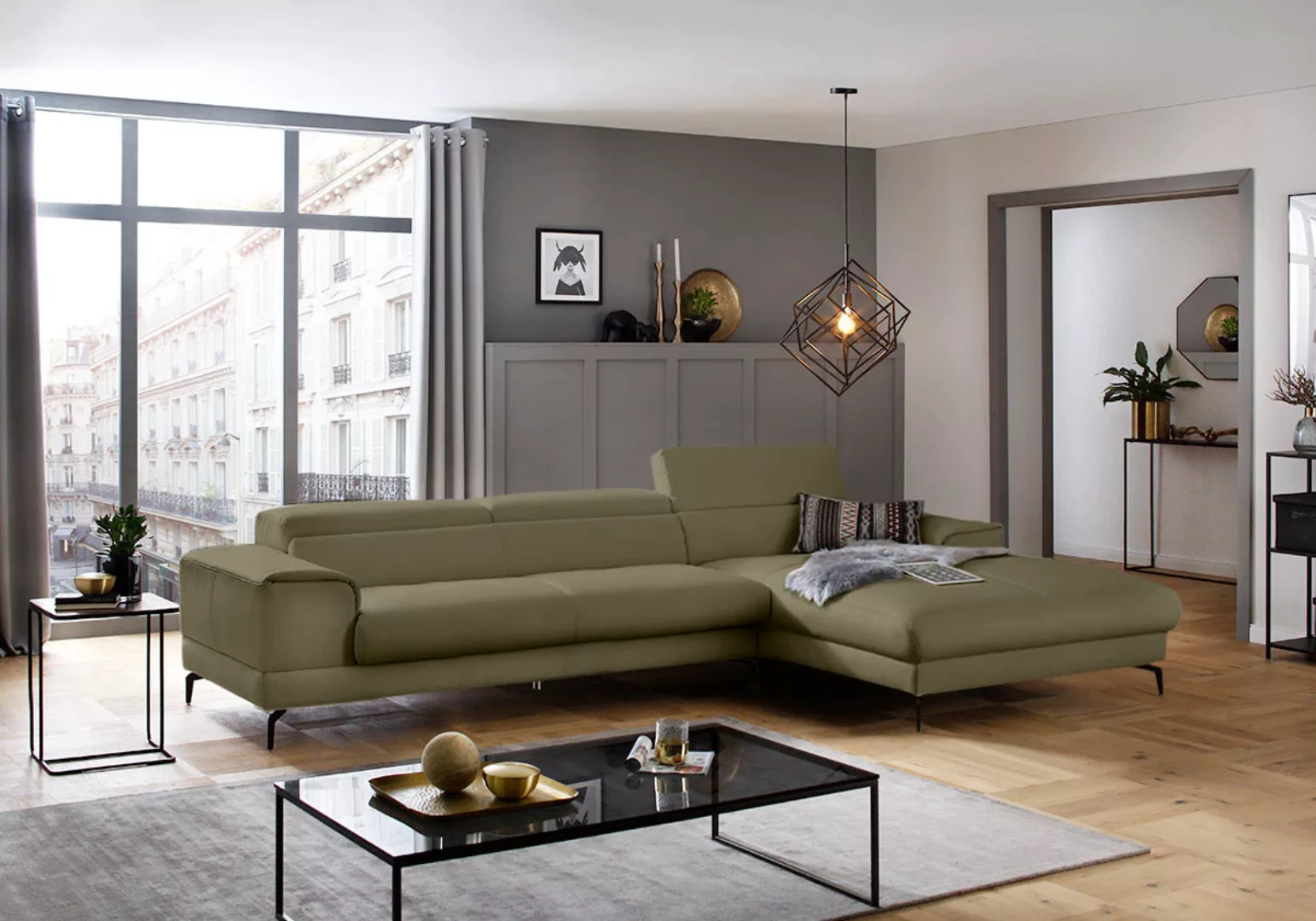 W.SCHILLIG Ecksofa "piedroo, Designsofa mit tollem Sitzkomfort, bequem, L-F günstig online kaufen