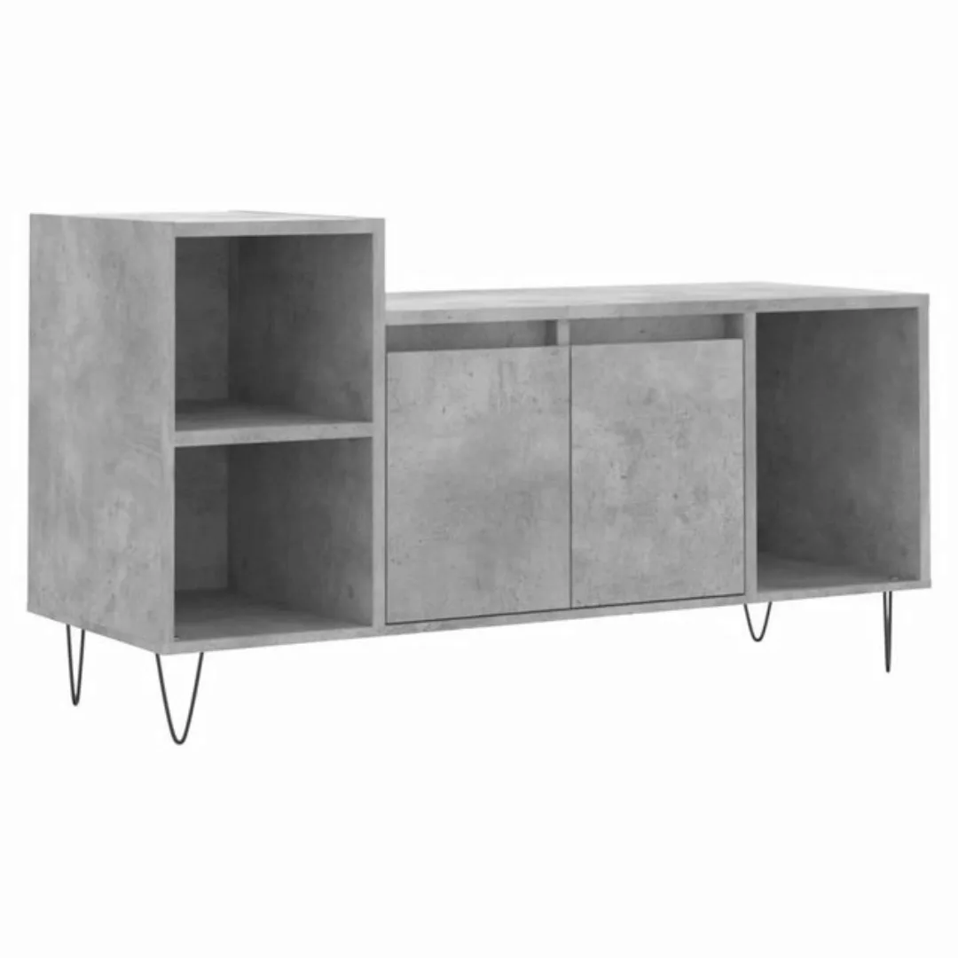 vidaXL TV-Schrank TV-Schrank Betongrau 100x35x55 cm Holzwerkstoff TV-Lowboa günstig online kaufen