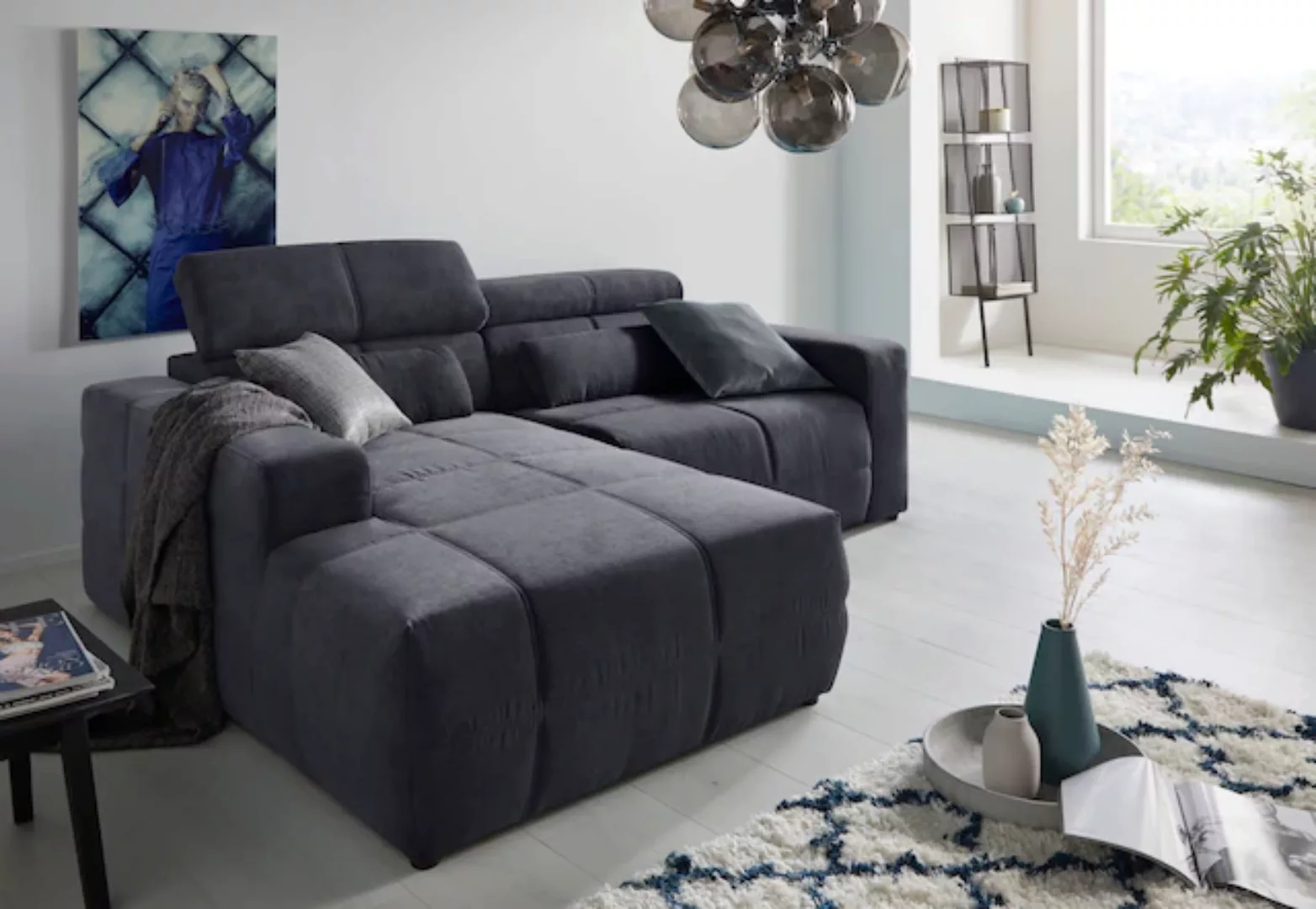 DOMO collection Ecksofa »Brandon kleine Ausführung B/T/H: 214/100/80 cm«, M günstig online kaufen