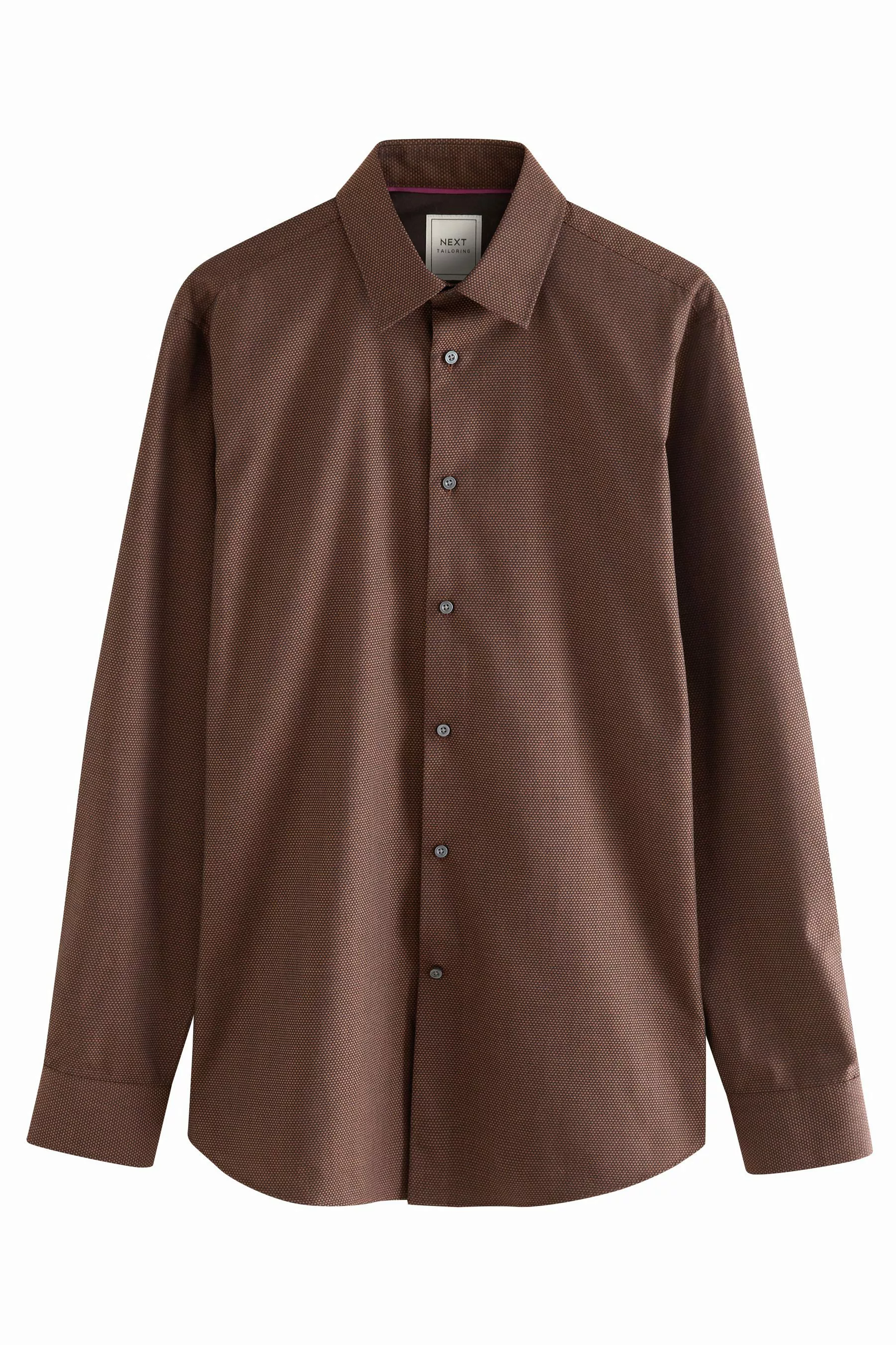 Next Langarmhemd Pflegeleichtes, paspeliertes Slim Fit günstig online kaufen