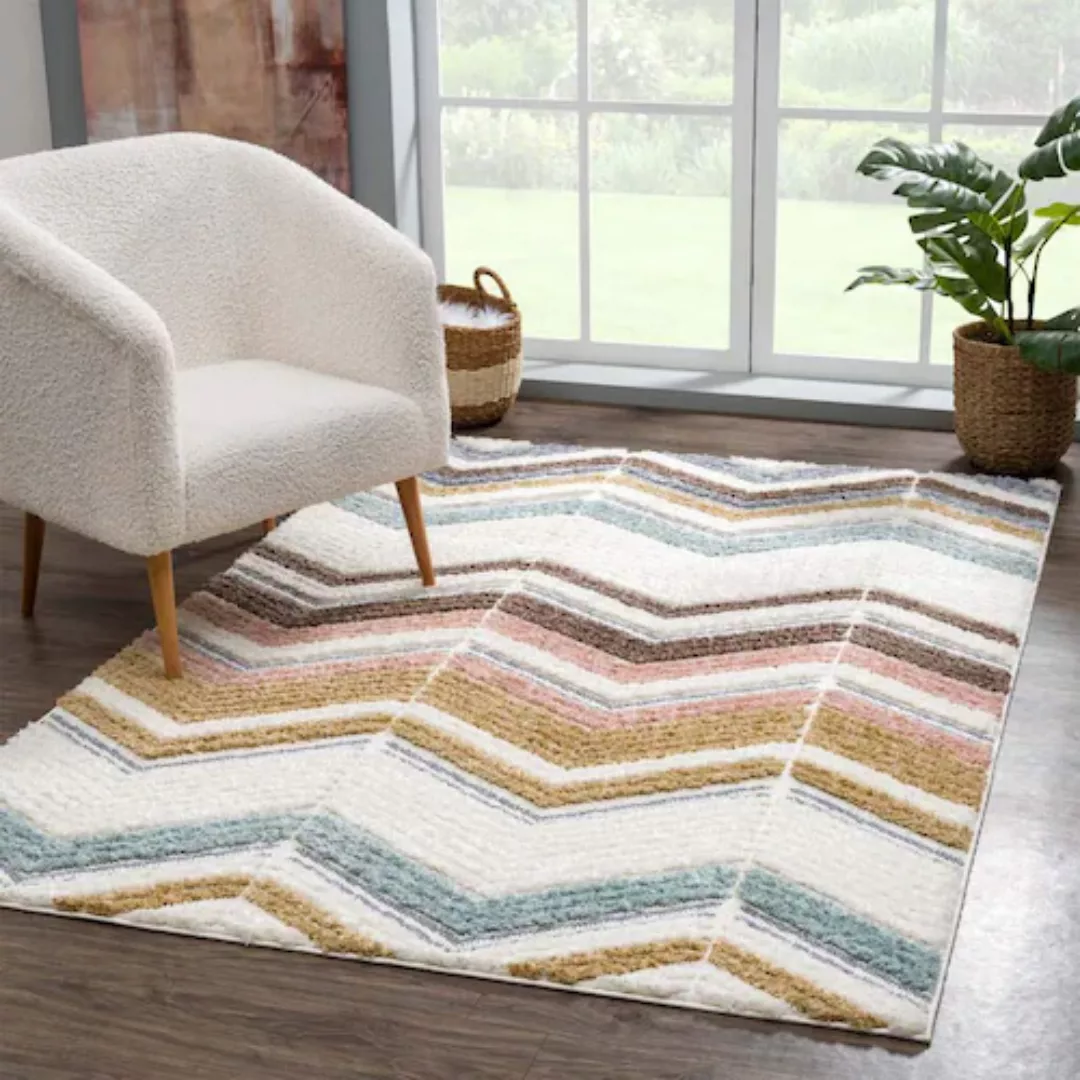 Carpet City Hochflor-Teppich »Focus 3009«, rechteckig günstig online kaufen